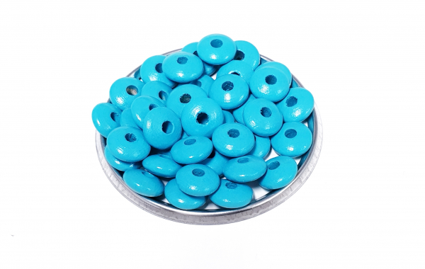 Linsen helltürkis 10mm (1x50 Stück)